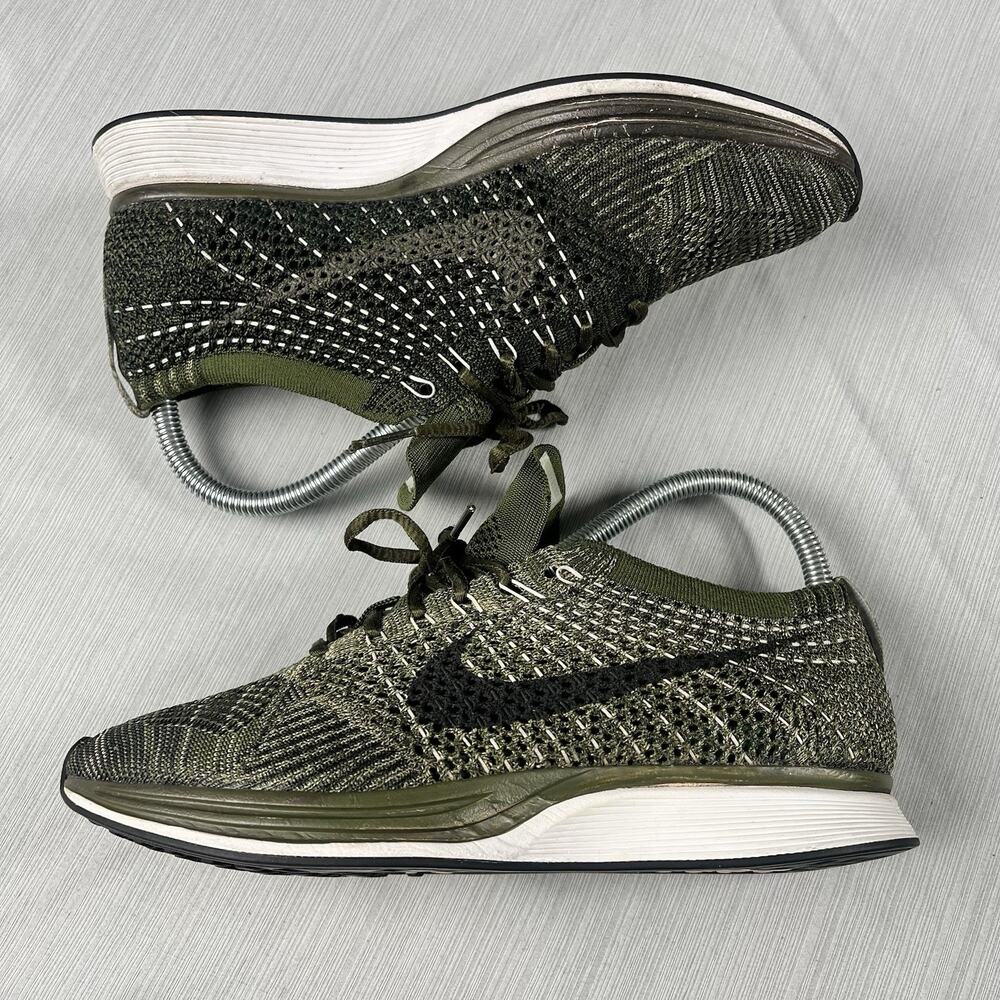 Nike Flyknit Racer Rough Green Men’s Size 6 Running Shoes Sneakers 862713-300